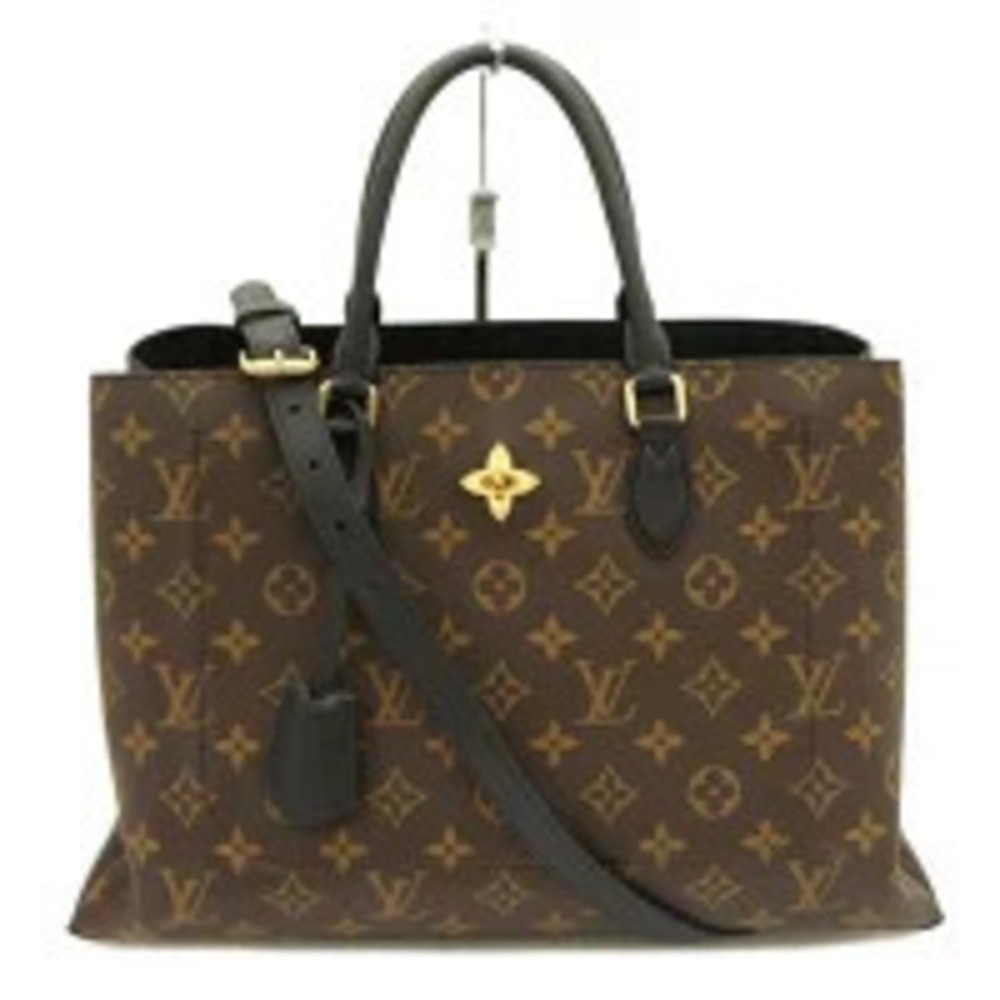 LOUIS VUITTON Flower Tote Monogram Noir Black AB
